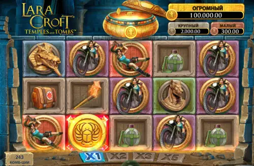 Демо-слот Lara Croft Temples And Tombs
